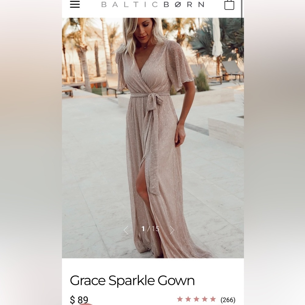 Baltic born champagne dress
